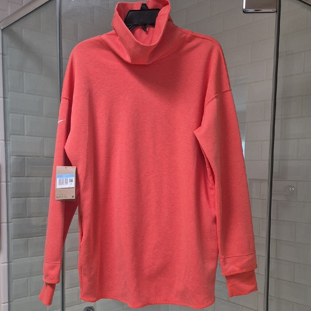 NWT Nike Orange Long Sleeve Tunic Sz M Retail$85